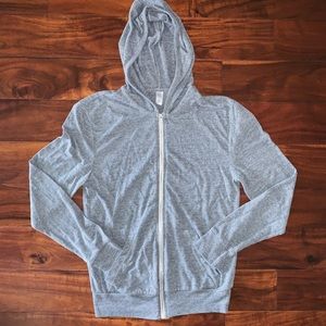Alternative Lightweight Eco-Jersey Zip Hoodie